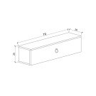 Pure White 70 CM Beyaz Dresuar, MDF