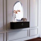 Pure Black 70 CM Siyah Dresuar, MDF