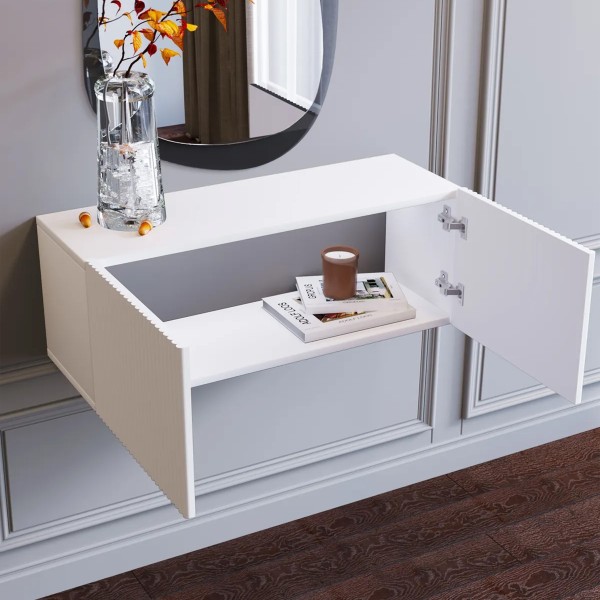 White Line 80 CM Beyaz Dresuar, MDF