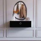 Pure Black 80 CM Siyah Dresuar, MDF