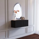 Black Line 80 CM Siyah Dresuar, MDF