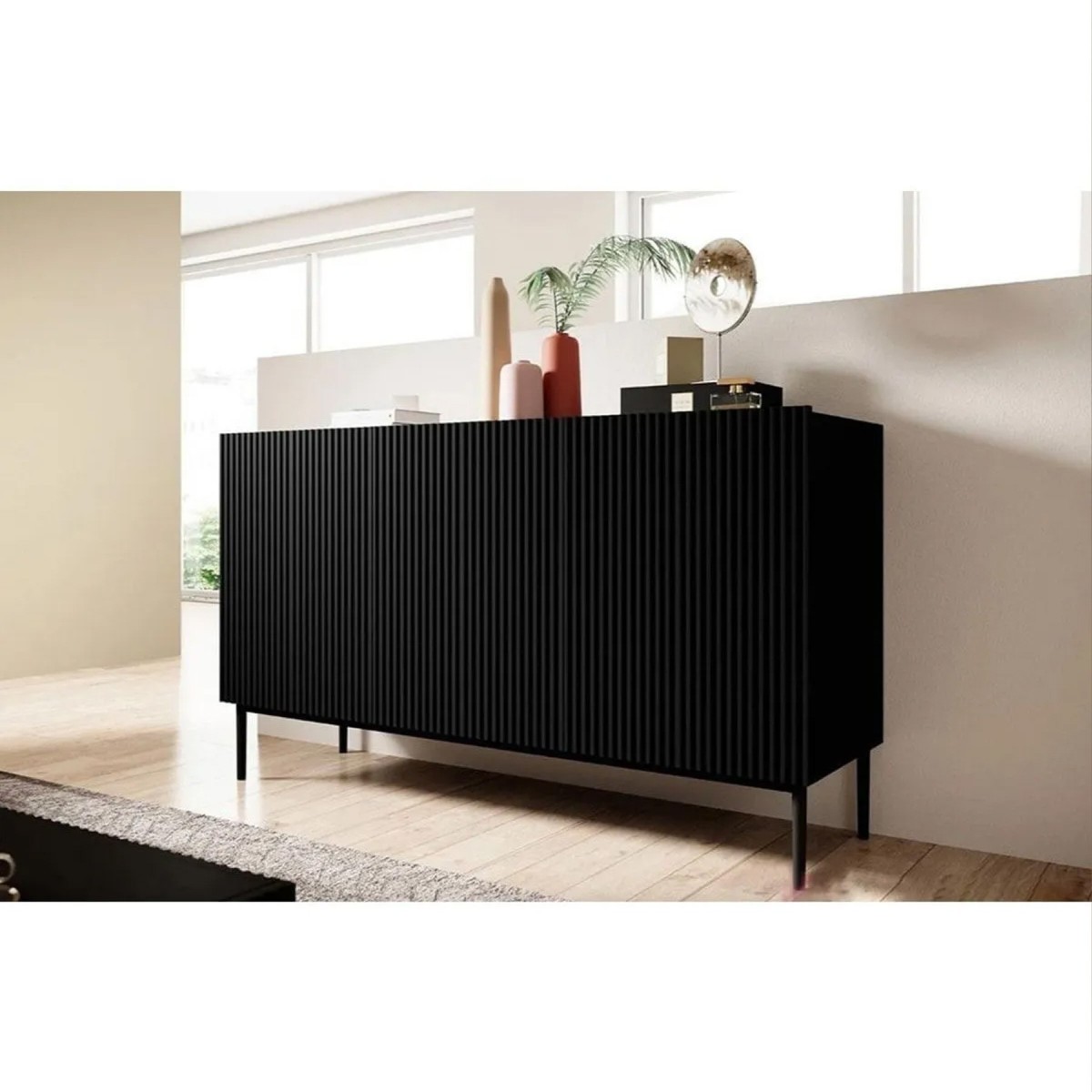 Black Line 120 CM Siyah Konsol, MDF