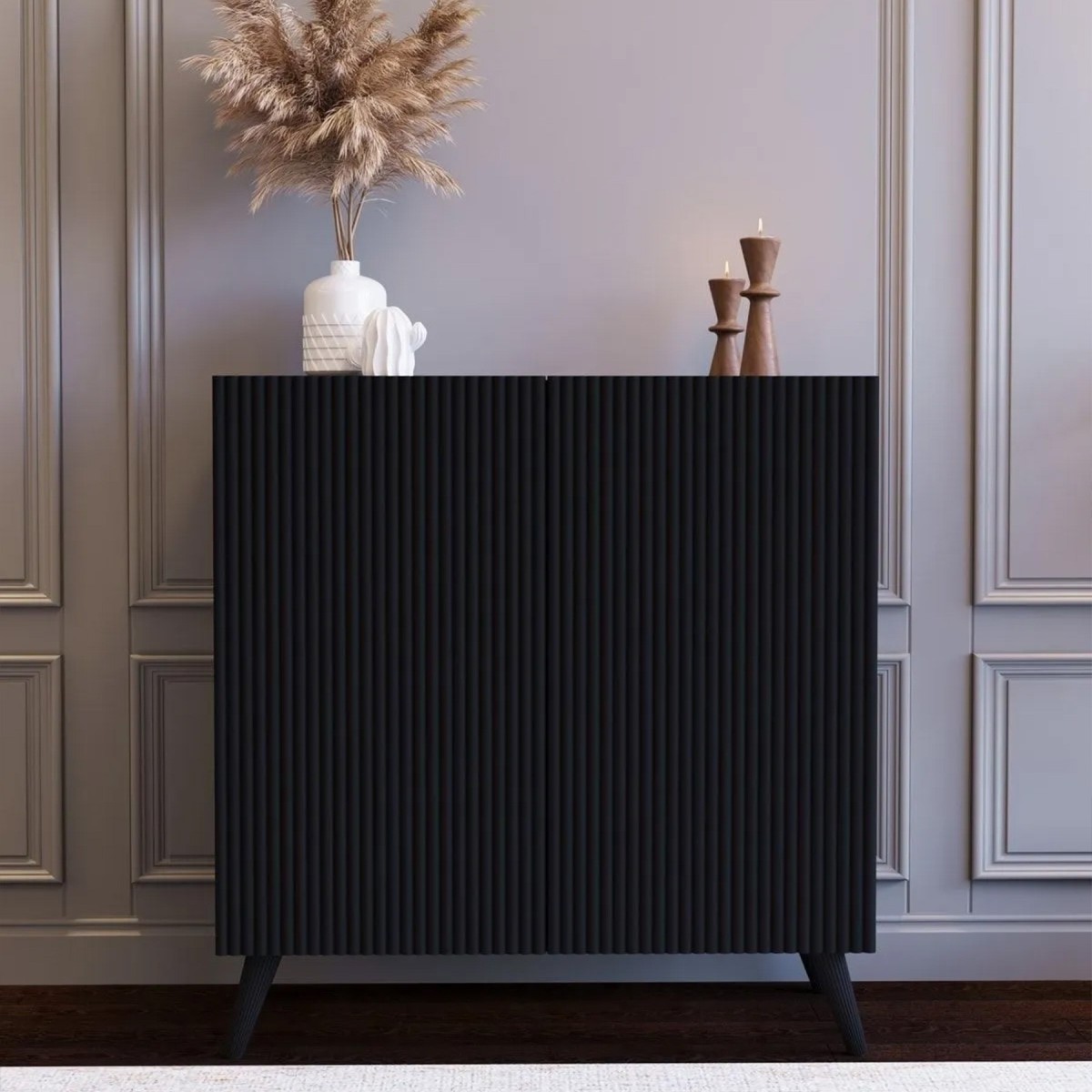 Black Line 80 CM Siyah Konsol, MDF