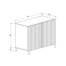 Black Line 80 CM Siyah Konsol, MDF