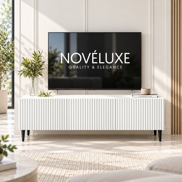 White Line Beyaz TV Ünitesi 120 CM, MDF
