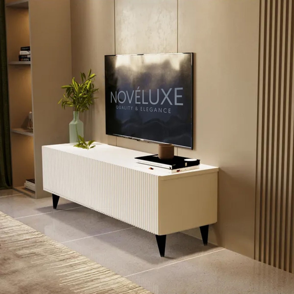 White Line Beyaz TV Ünitesi 120 CM, MDF