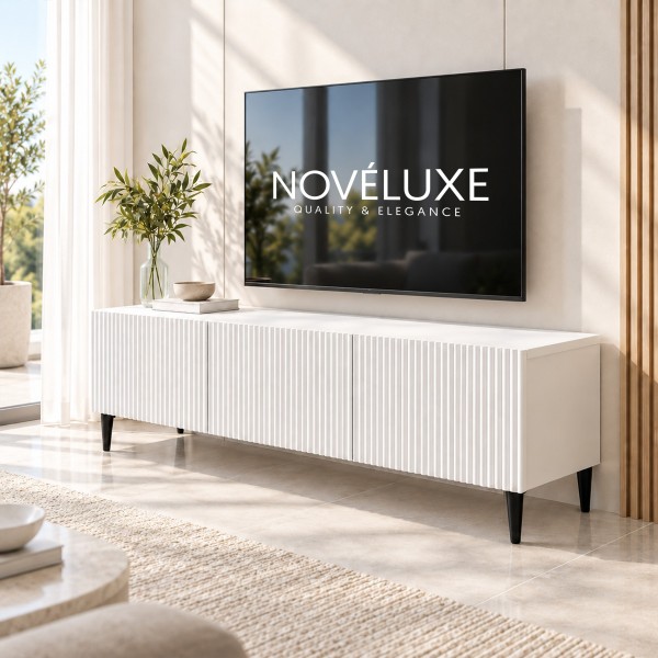 White Line Beyaz TV Ünitesi 120 CM, MDF