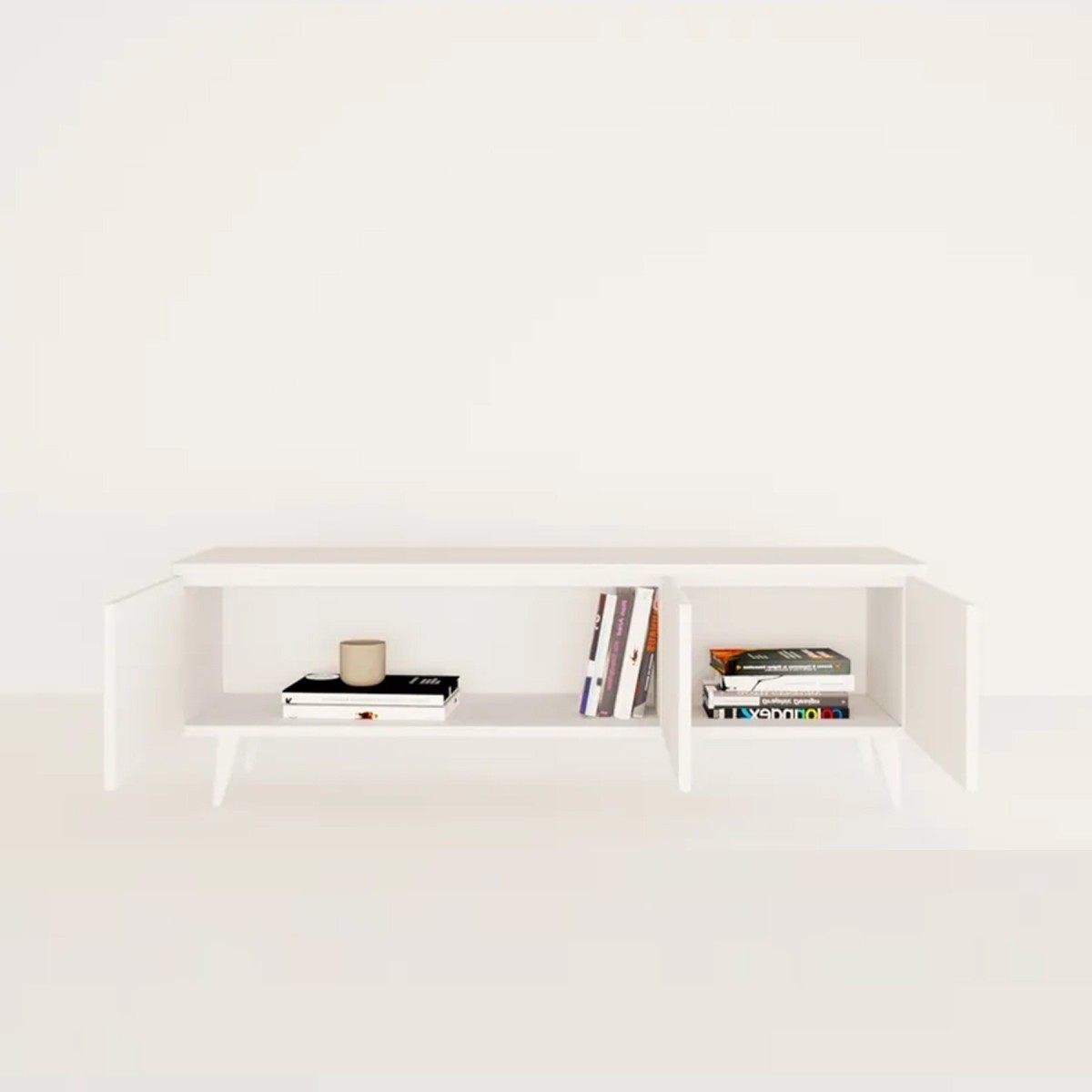 White Line Beyaz TV Ünitesi 120 CM, MDF