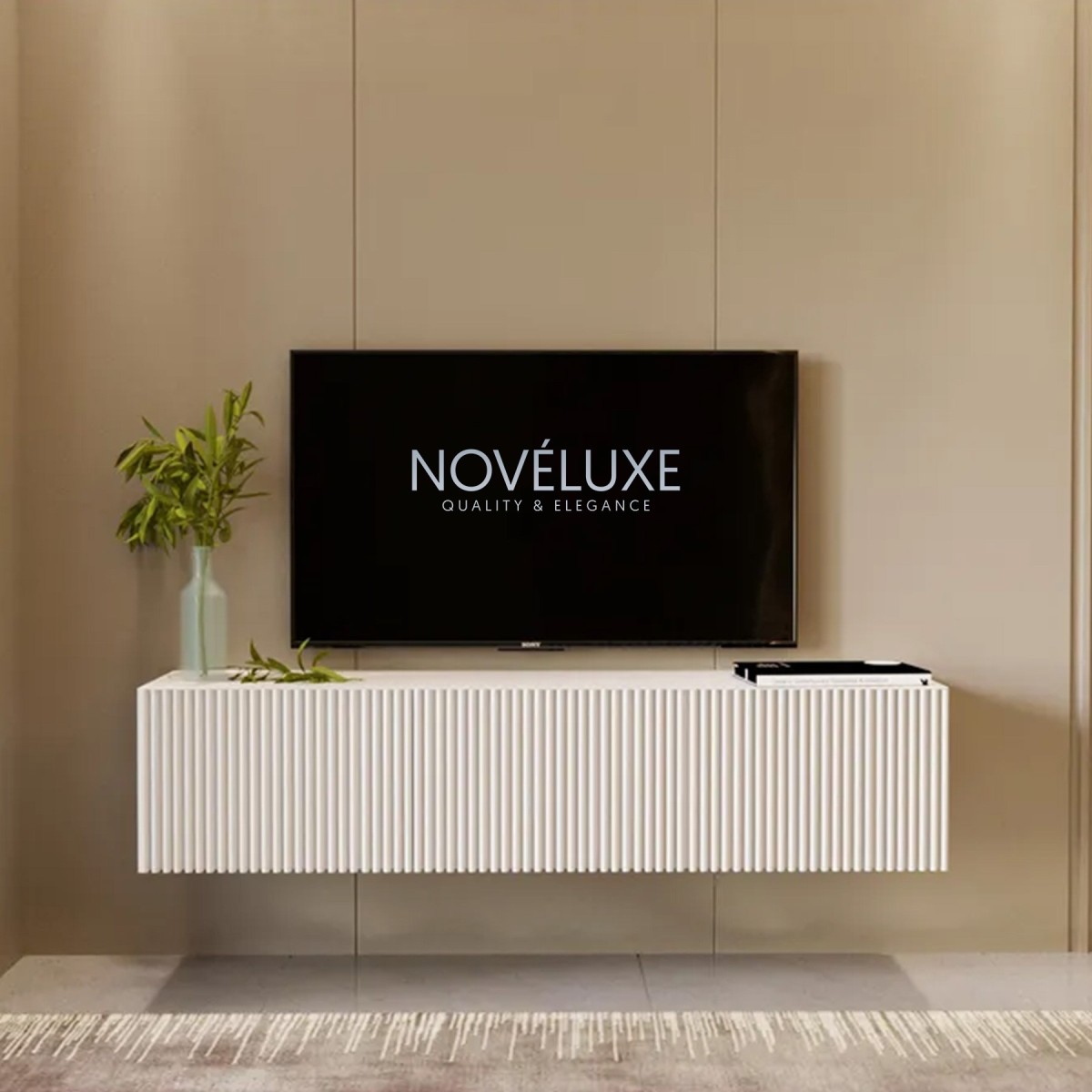 White Line Beyaz TV Ünitesi 120 CM, MDF
