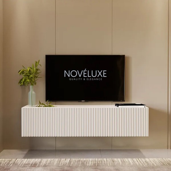 White Line Beyaz TV Ünitesi 120 CM, MDF