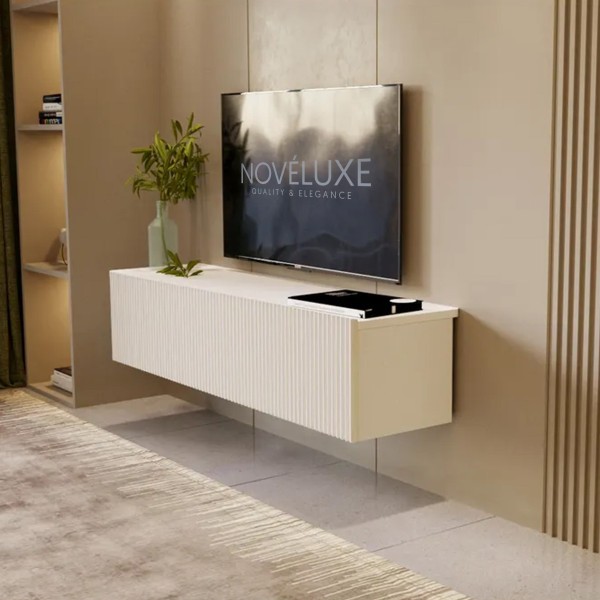 White Line Beyaz TV Ünitesi 120 CM, MDF