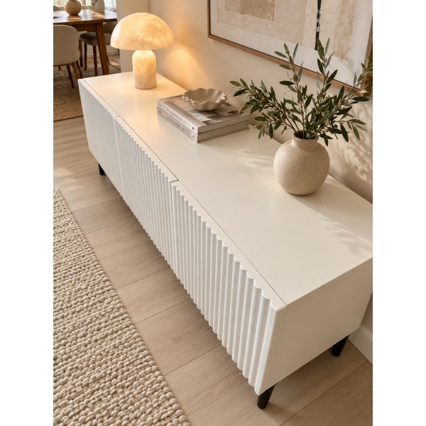 White Line Beyaz TV Ünitesi 120 CM, MDF