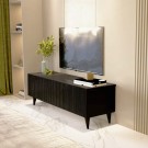 Black Line Siyah TV Ünitesi 120 CM, MDF