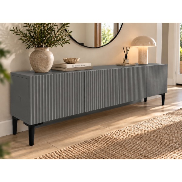 Anthracite Line 160 CM Antrasit TV Ünitesi, MDF
