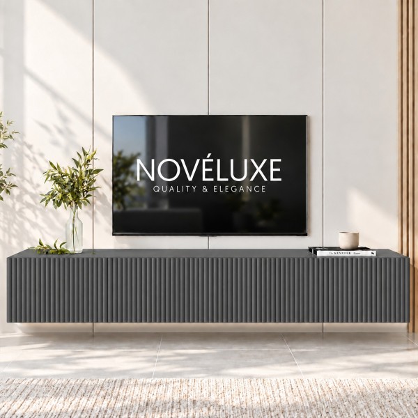 Anthracite Line 160 CM Antrasit TV Ünitesi, MDF
