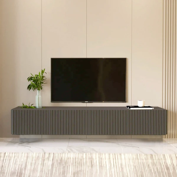 Anthracite Line 160 CM Antrasit TV Ünitesi, MDF