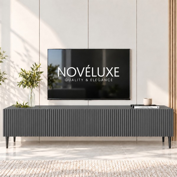 Anthracite Line 160 CM Antrasit TV Ünitesi, MDF