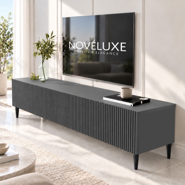 Anthracite Line 160 CM Antrasit TV Ünitesi, MDF