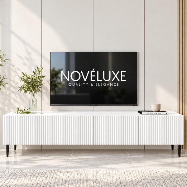 White Line Beyaz TV Ünitesi 160 CM, MDF