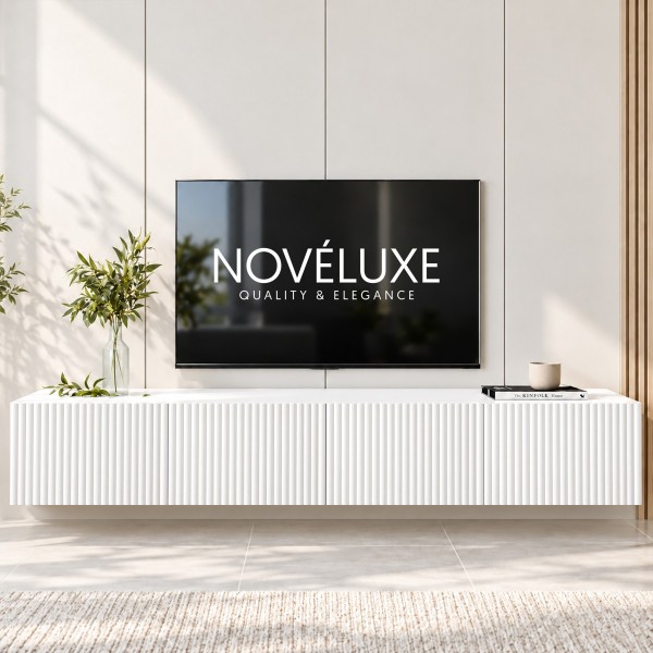 White Line Beyaz TV Ünitesi 160 CM, MDF