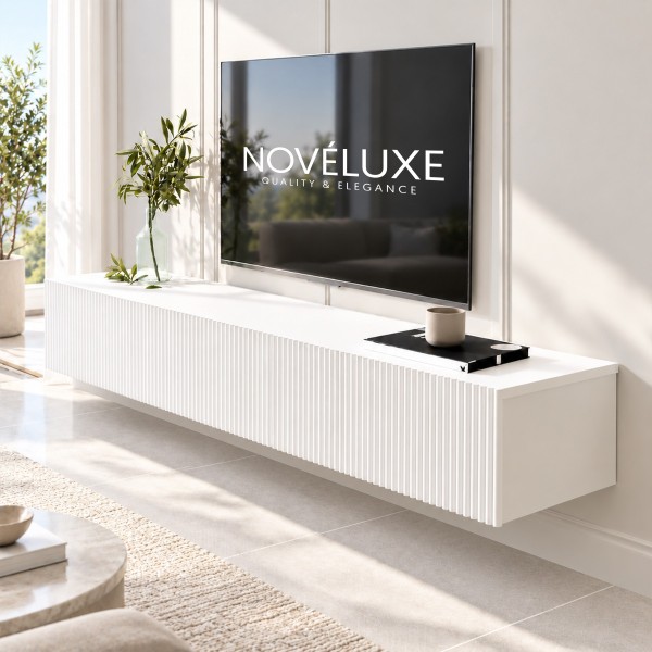 White Line Beyaz TV Ünitesi 160 CM, MDF