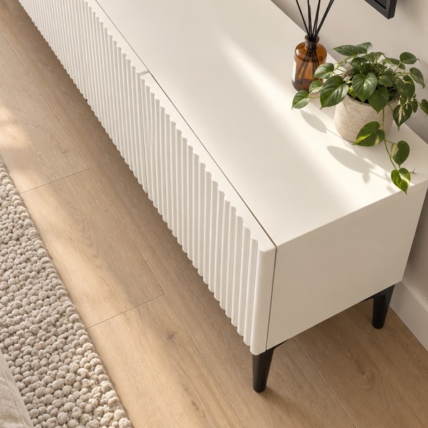 White Line Beyaz TV Ünitesi 160 CM, MDF