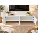 Pure White Beyaz TV Ünitesi 160 CM, MDF