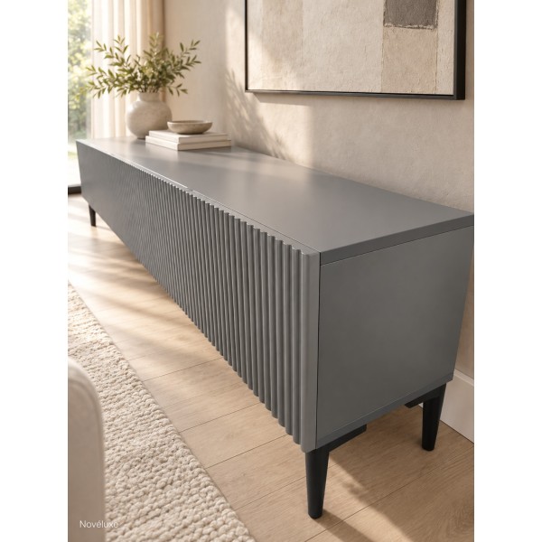 Anthracite Line 200 CM Antrasit TV Ünitesi, MDF