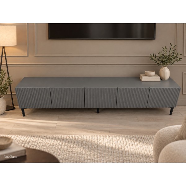 Anthracite Line 200 CM Antrasit TV Ünitesi, MDF