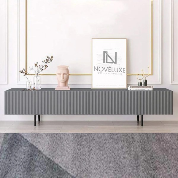 Anthracite Line 200 CM Antrasit TV Ünitesi, MDF