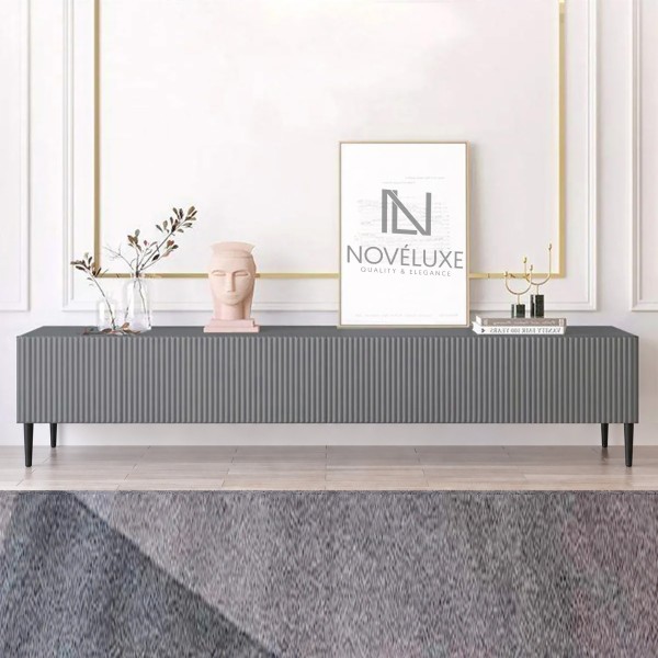 Anthracite Line 200 CM Antrasit TV Ünitesi, MDF
