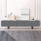 Pure Anthracite 200 CM Antrasit TV Ünitesi, MDF