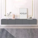 Pure Anthracite 200 CM Antrasit TV Ünitesi, MDF