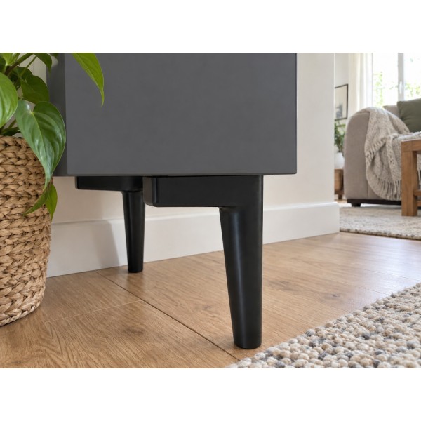 Pure Anthracite 200 CM Antrasit TV Ünitesi, MDF