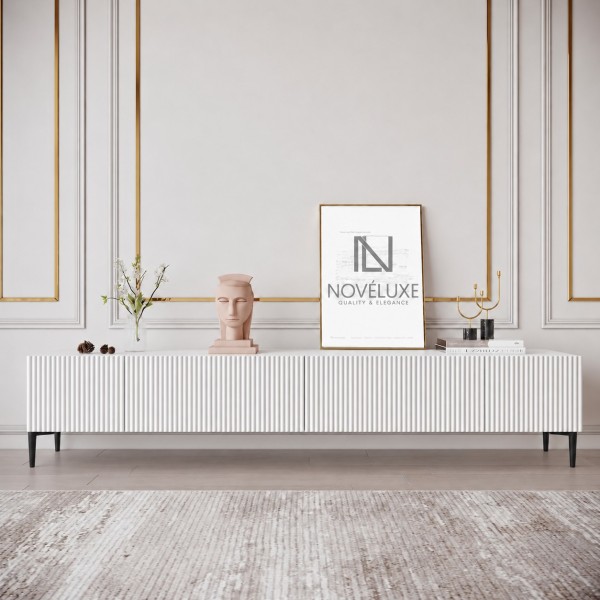 White Line Beyaz TV Ünitesi 200 CM, MDF
