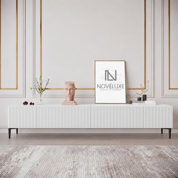 White Line Beyaz TV Ünitesi 200 CM, MDF