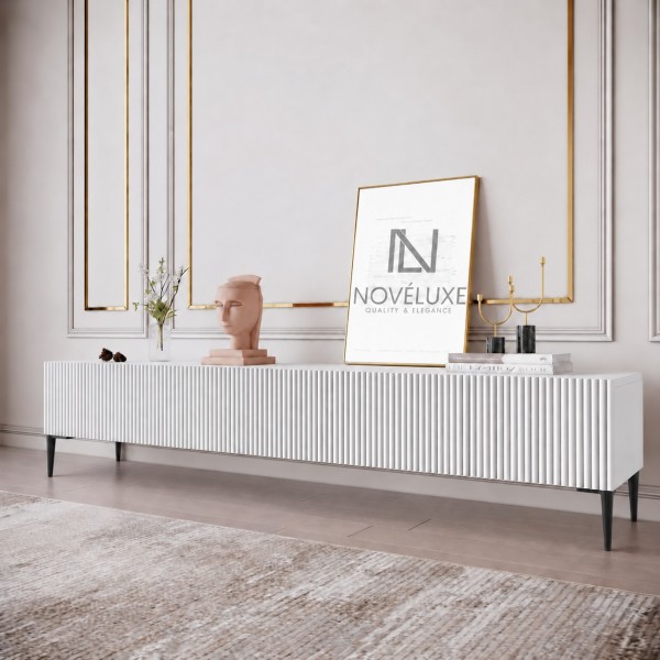 White Line Beyaz TV Ünitesi 200 CM, MDF