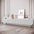 White Line Beyaz TV Ünitesi 200 CM, MDF