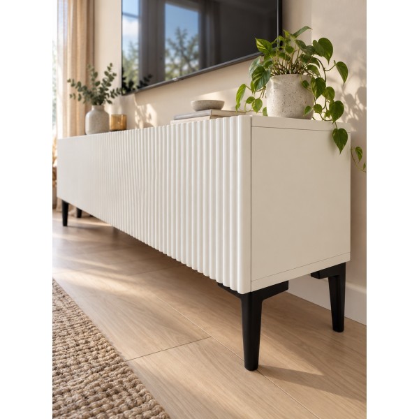 White Line Beyaz TV Ünitesi 200 CM, MDF