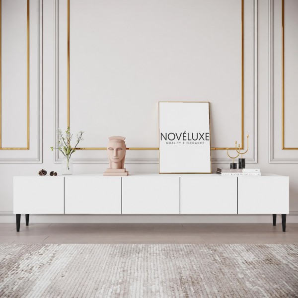 Pure White Beyaz TV Ünitesi 200 CM, MDF