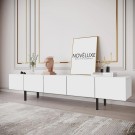 Pure White Beyaz TV Ünitesi 200 CM, MDF