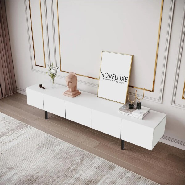 Pure White Beyaz TV Ünitesi 200 CM, MDF