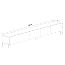 Pure White Beyaz TV Ünitesi 200 CM, MDF