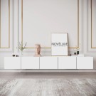 Pure White Beyaz TV Ünitesi 200 CM, MDF