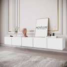 Pure White Beyaz TV Ünitesi 200 CM, MDF