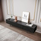 Black Line Siyah TV Ünitesi 200 CM, MDF