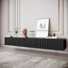 Black Line Siyah TV Ünitesi 200 CM, MDF