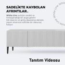 White Line Beyaz TV Ünitesi 200 CM, MDF