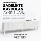 White Line Beyaz TV Ünitesi 200 CM, MDF